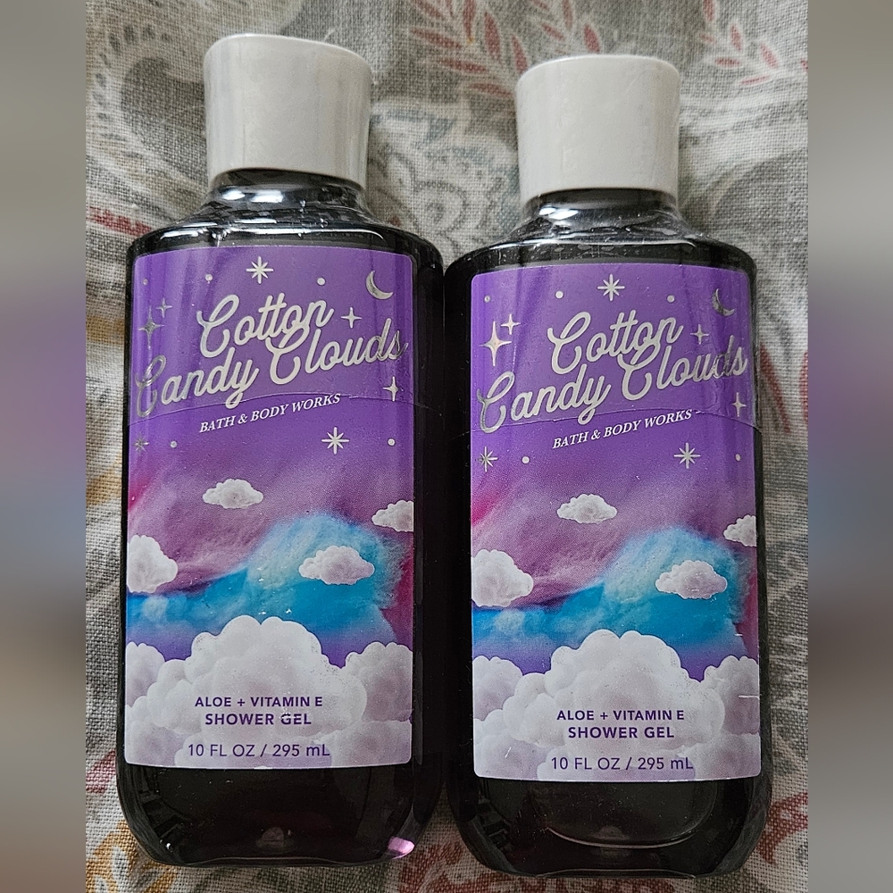 BBW 2 Bath and Body Works Cotton Candy Clouds NWT